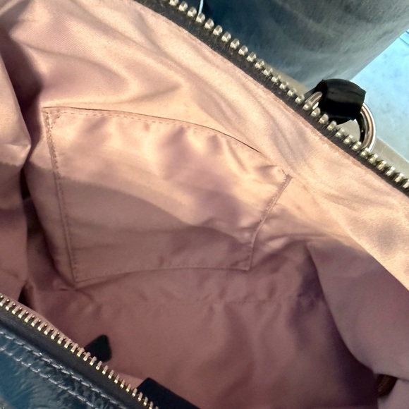 Coach Madison Sabrina Midnight Blue Patent Leather Satchel Bag - Picture 6 of 12